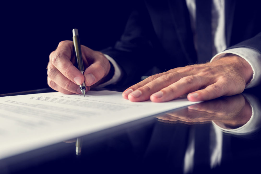Attorney's Hand Writing Agreement